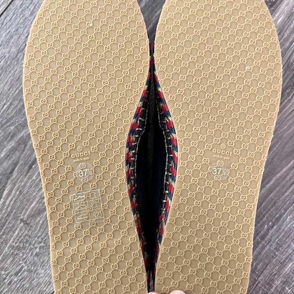 NIB GUCCI Nappa Platform Espadrilles - Picture 9 of 10